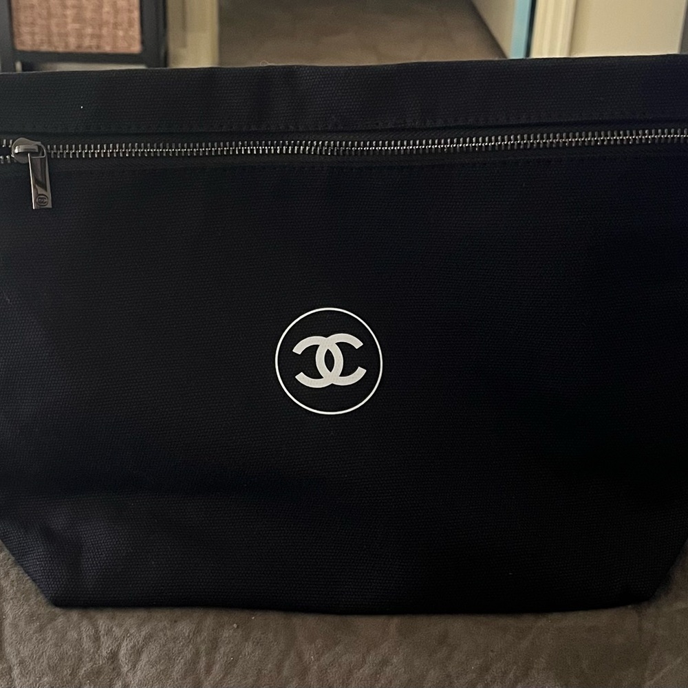 Chanel Black Cosmetic Pouch